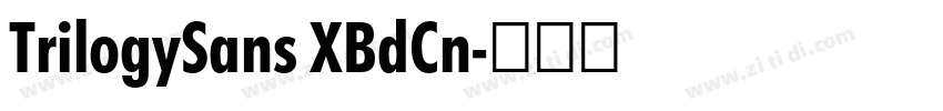 TrilogySans XBdCn字体转换